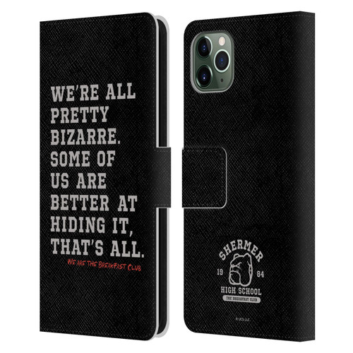 The Breakfast Club Graphics Typography Leather Book Wallet Case Cover For Apple iPhone 11 Pro Max