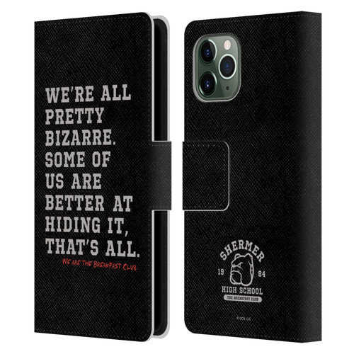 The Breakfast Club Graphics Typography Leather Book Wallet Case Cover For Apple iPhone 11 Pro