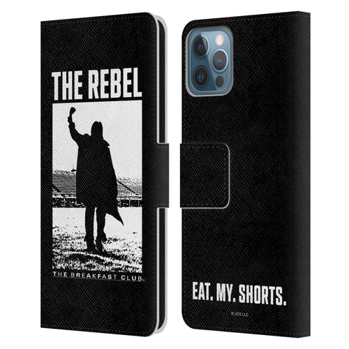 The Breakfast Club Graphics The Rebel Leather Book Wallet Case Cover For Apple iPhone 12 / iPhone 12 Pro