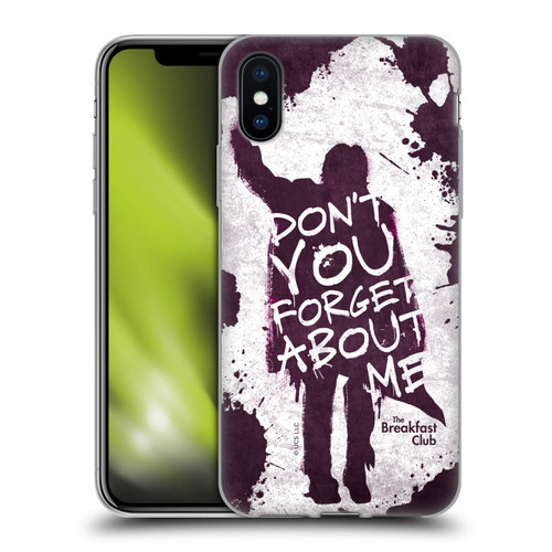 The Breakfast Club Graphics Don't You Forget About Me Soft Gel Case for Apple iPhone X / iPhone XS