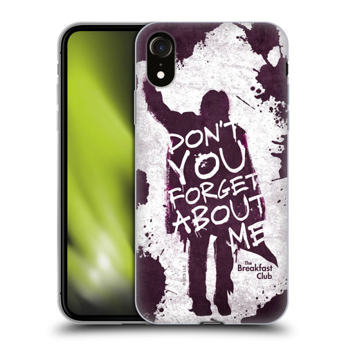 The Breakfast Club Graphics Don't You Forget About Me Soft Gel Case for Apple iPhone XR
