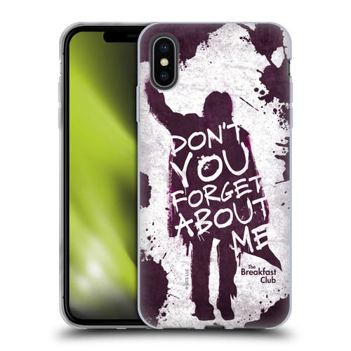 The Breakfast Club Graphics Don't You Forget About Me Soft Gel Case for Apple iPhone XS Max