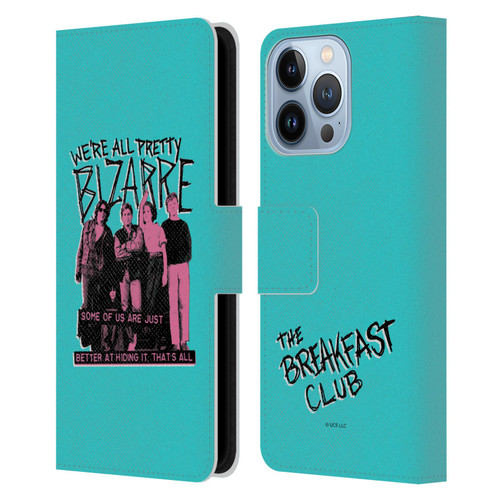 The Breakfast Club Graphics We're All Pretty Bizarre Leather Book Wallet Case Cover For Apple iPhone 13 Pro