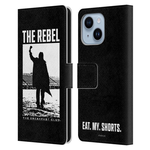 The Breakfast Club Graphics The Rebel Leather Book Wallet Case Cover For Apple iPhone 14 Plus