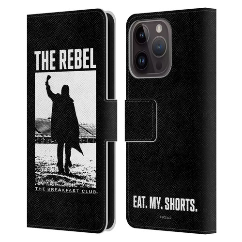 The Breakfast Club Graphics The Rebel Leather Book Wallet Case Cover For Apple iPhone 15 Pro
