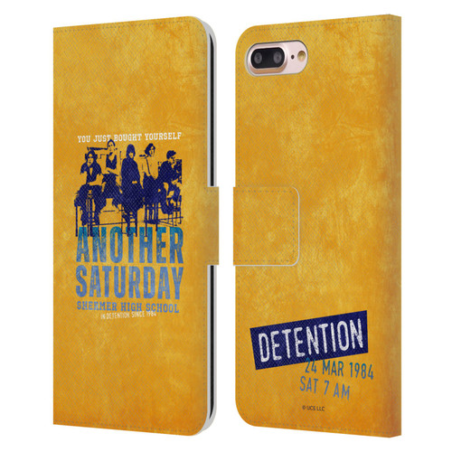 The Breakfast Club Graphics Another Saturday Leather Book Wallet Case Cover For Apple iPhone 7 Plus / iPhone 8 Plus