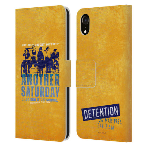 The Breakfast Club Graphics Another Saturday Leather Book Wallet Case Cover For Apple iPhone XR