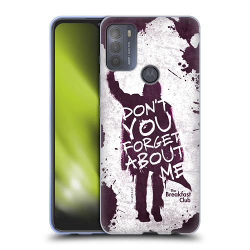 The Breakfast Club Graphics Don't You Forget About Me Soft Gel Case for Motorola Moto G50