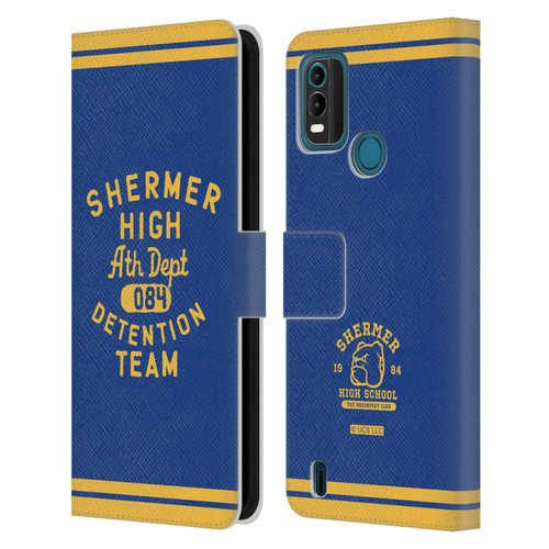 The Breakfast Club Graphics Shermer High Ath Depth Leather Book Wallet Case Cover For Nokia G11 Plus