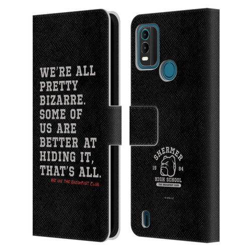The Breakfast Club Graphics Typography Leather Book Wallet Case Cover For Nokia G11 Plus