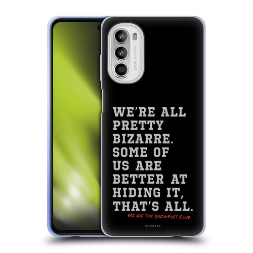 The Breakfast Club Graphics Typography Soft Gel Case for Motorola Moto G52