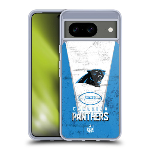 NFL Carolina Panthers Logo Art Banner Soft Gel Case for Google Pixel 8