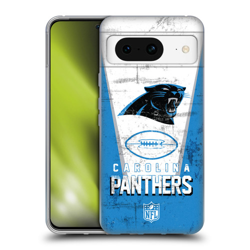 NFL Carolina Panthers Logo Art Banner Soft Gel Case for Google Pixel 8