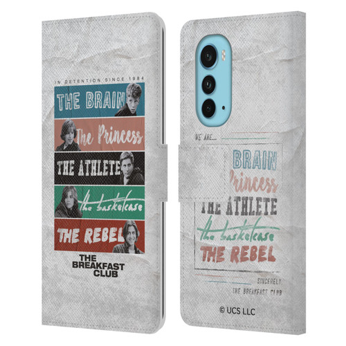 The Breakfast Club Graphics In Detention Since 1984 Leather Book Wallet Case Cover For Motorola Edge (2022)