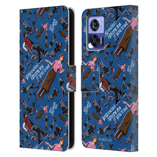 The Breakfast Club Graphics Dancing Pattern Leather Book Wallet Case Cover For Motorola Edge 30 Neo 5G