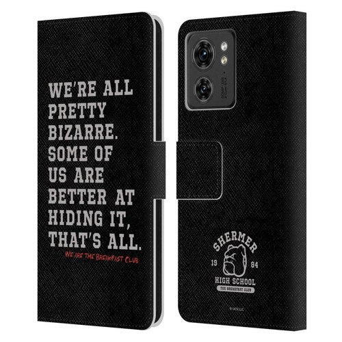 The Breakfast Club Graphics Typography Leather Book Wallet Case Cover For Motorola Moto Edge 40