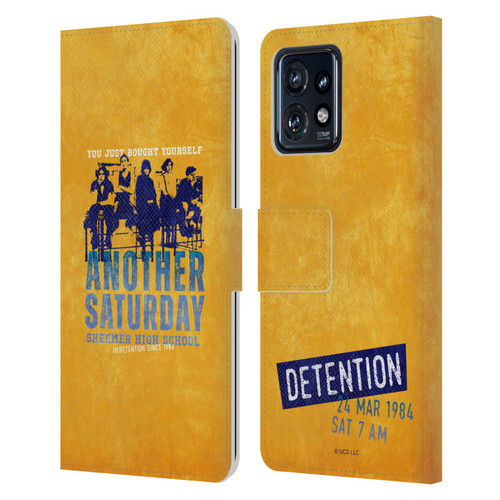 The Breakfast Club Graphics Another Saturday Leather Book Wallet Case Cover For Motorola Moto Edge 40 Pro