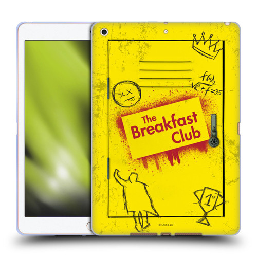 The Breakfast Club Graphics Yellow Locker Soft Gel Case for Apple iPad 10.2 2019/2020/2021
