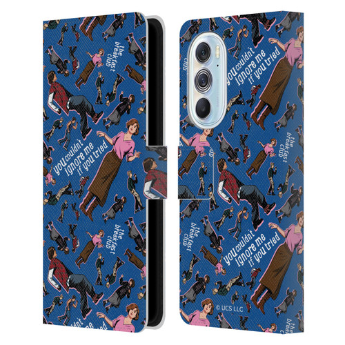The Breakfast Club Graphics Dancing Pattern Leather Book Wallet Case Cover For Motorola Edge X30
