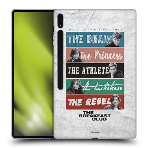 The Breakfast Club Graphics In Detention Since 1984 Soft Gel Case for Samsung Galaxy Tab S8 Ultra