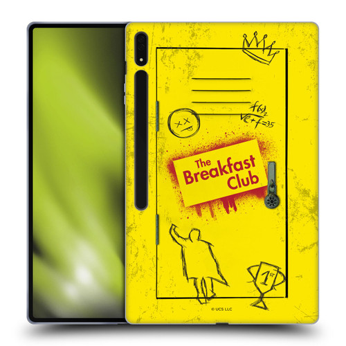 The Breakfast Club Graphics Yellow Locker Soft Gel Case for Samsung Galaxy Tab S8 Ultra