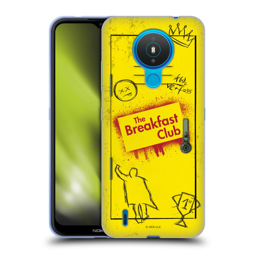 The Breakfast Club Graphics Yellow Locker Soft Gel Case for Nokia 1.4