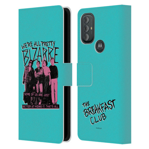 The Breakfast Club Graphics We're All Pretty Bizarre Leather Book Wallet Case Cover For Motorola Moto G10 / Moto G20 / Moto G30