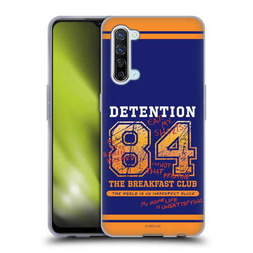 The Breakfast Club Graphics Detention 84 Soft Gel Case for OPPO Find X2 Lite 5G