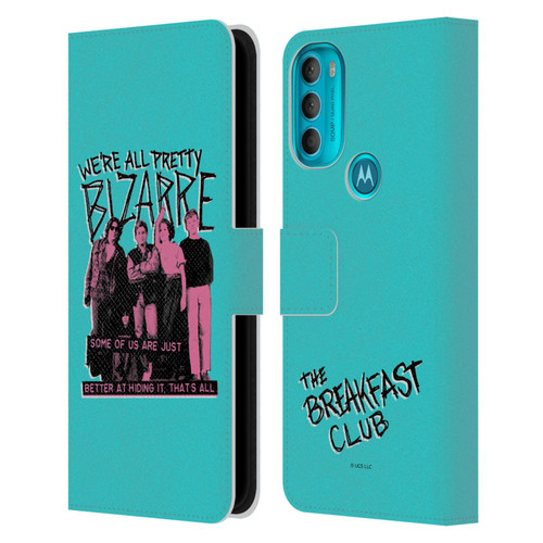 The Breakfast Club Graphics We're All Pretty Bizarre Leather Book Wallet Case Cover For Motorola Moto G71 5G