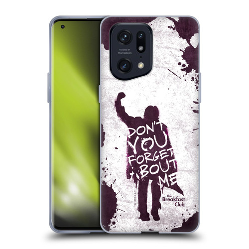 The Breakfast Club Graphics Don't You Forget About Me Soft Gel Case for OPPO Find X5 Pro