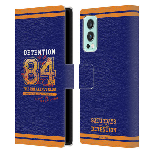 The Breakfast Club Graphics Detention 84 Leather Book Wallet Case Cover For OnePlus Nord 2 5G