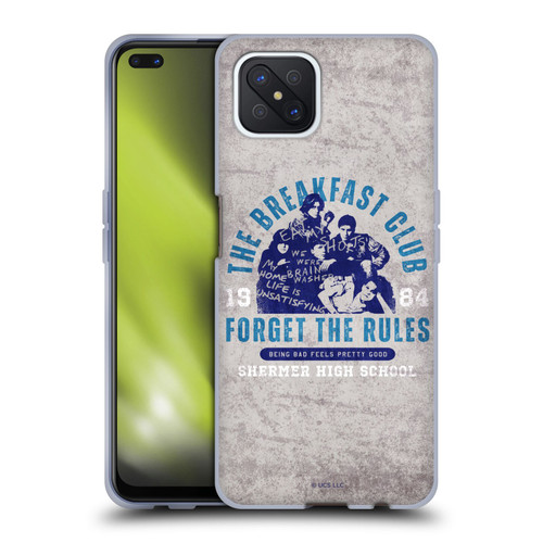The Breakfast Club Graphics Forget The Rules Soft Gel Case for OPPO Reno4 Z 5G