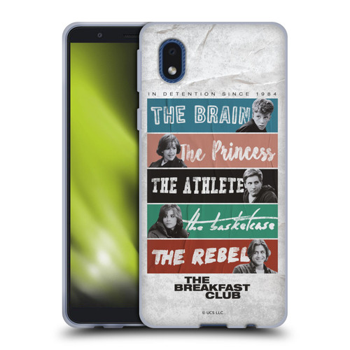 The Breakfast Club Graphics In Detention Since 1984 Soft Gel Case for Samsung Galaxy A01 Core (2020)