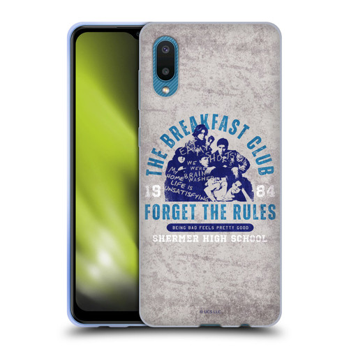 The Breakfast Club Graphics Forget The Rules Soft Gel Case for Samsung Galaxy A02/M02 (2021)