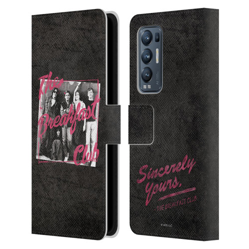 The Breakfast Club Graphics Group Leather Book Wallet Case Cover For OPPO Find X3 Neo / Reno5 Pro+ 5G