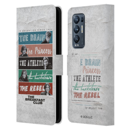 The Breakfast Club Graphics In Detention Since 1984 Leather Book Wallet Case Cover For OPPO Find X3 Neo / Reno5 Pro+ 5G