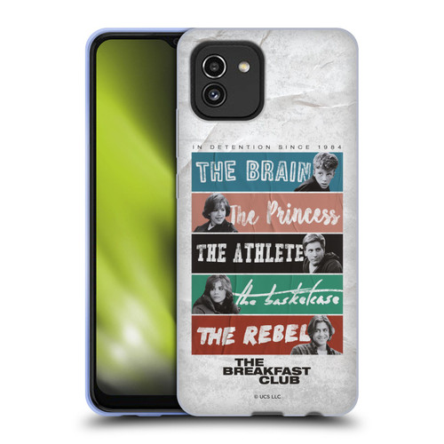 The Breakfast Club Graphics In Detention Since 1984 Soft Gel Case for Samsung Galaxy A03 (2021)