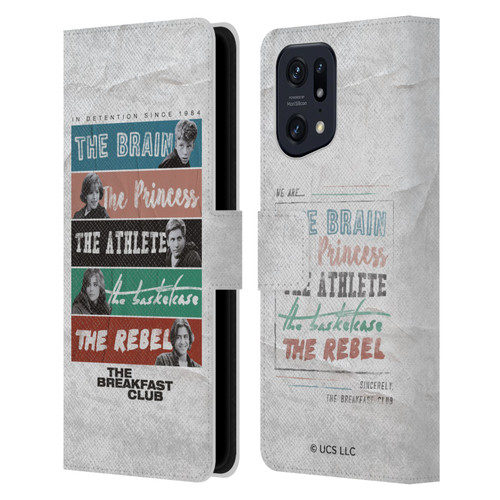 The Breakfast Club Graphics In Detention Since 1984 Leather Book Wallet Case Cover For OPPO Find X5