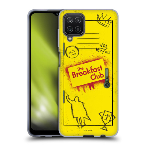 The Breakfast Club Graphics Yellow Locker Soft Gel Case for Samsung Galaxy A12 (2020)