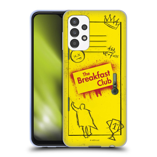 The Breakfast Club Graphics Yellow Locker Soft Gel Case for Samsung Galaxy A13 (2022)