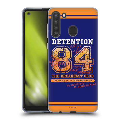 The Breakfast Club Graphics Detention 84 Soft Gel Case for Samsung Galaxy A21 (2020)