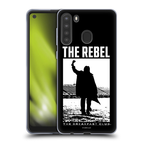 The Breakfast Club Graphics The Rebel Soft Gel Case for Samsung Galaxy A21 (2020)