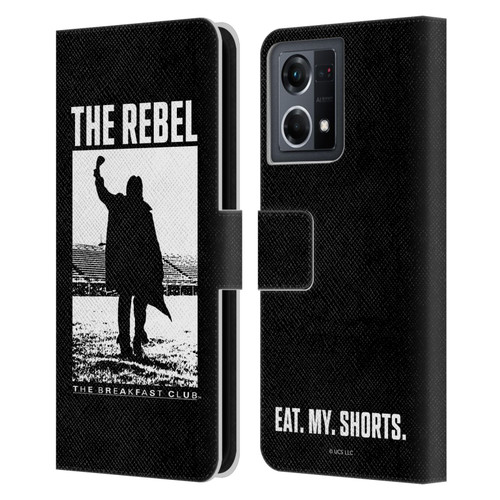 The Breakfast Club Graphics The Rebel Leather Book Wallet Case Cover For OPPO Reno8 4G