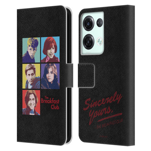 The Breakfast Club Graphics Pop Art Leather Book Wallet Case Cover For OPPO Reno8 Pro