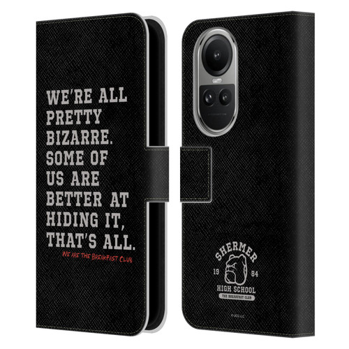 The Breakfast Club Graphics Typography Leather Book Wallet Case Cover For OPPO Reno10 5G / Reno10 Pro 5G