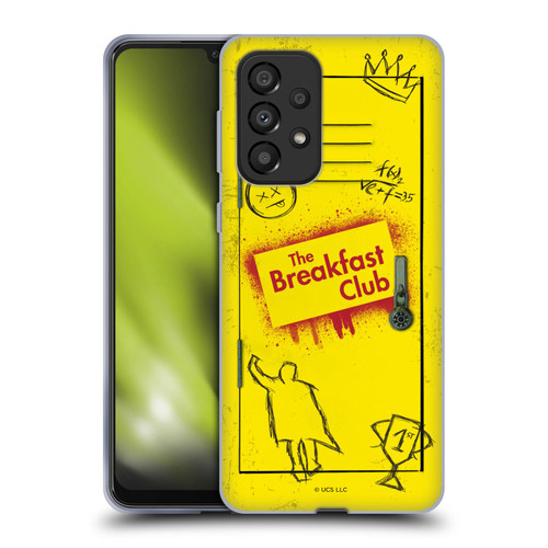 The Breakfast Club Graphics Yellow Locker Soft Gel Case for Samsung Galaxy A33 5G (2022)