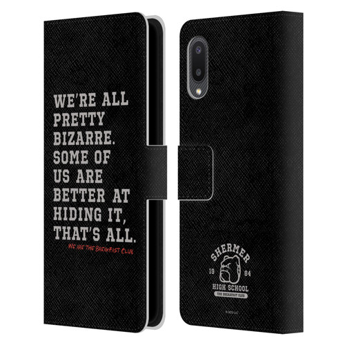 The Breakfast Club Graphics Typography Leather Book Wallet Case Cover For Samsung Galaxy A02/M02 (2021)