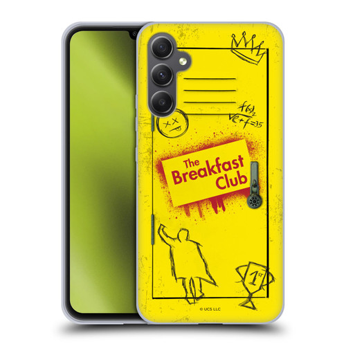 The Breakfast Club Graphics Yellow Locker Soft Gel Case for Samsung Galaxy A34 5G