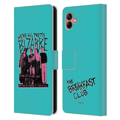 The Breakfast Club Graphics We're All Pretty Bizarre Leather Book Wallet Case Cover For Samsung Galaxy A04 (2022)