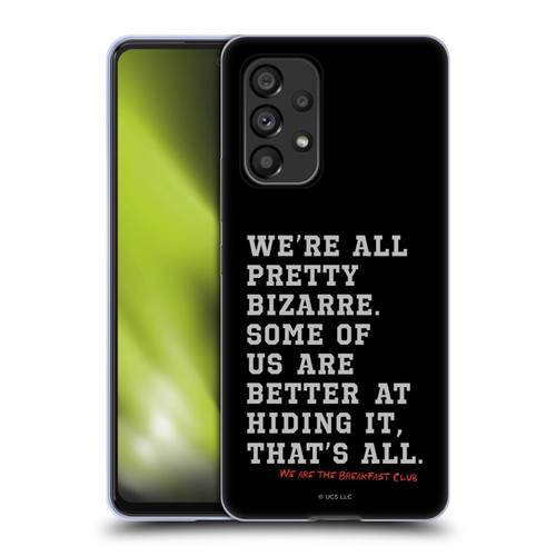 The Breakfast Club Graphics Typography Soft Gel Case for Samsung Galaxy A53 5G (2022)